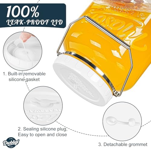 1.5 Gallon Glass Fermentation Jars with Lids & Airlocks, 2 Pack - Image 4