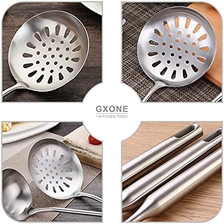 Slotted Spoon,Strainer Skimmer Ladle for Cooking and Frying,15.8Inch - Image 4