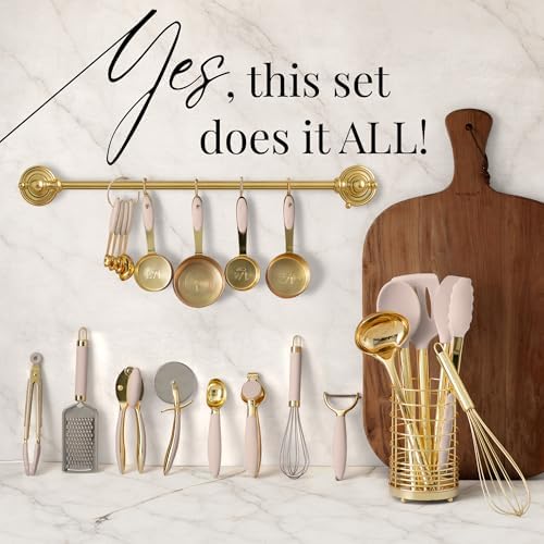 Styled Settings Beige and Gold Utensils Set, 23-Piece - Image 2