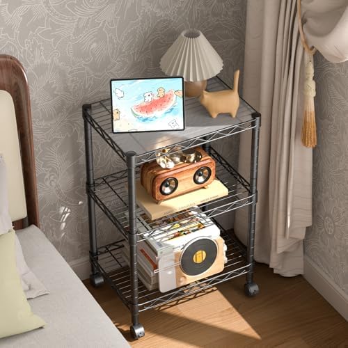 Golpart 3Tier Adjustable Storage Shelves Metal Wire Shelving Standing Shelf - Image 6