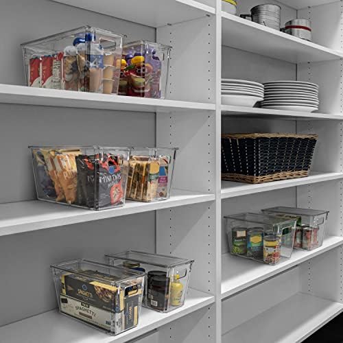 ClearSpace Plastic Storage Bins with Lids for Pantry & Fridge, 8 Pack - Image 2