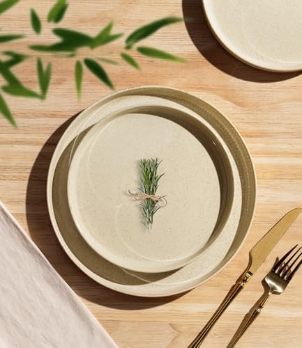 TheTerra Ceramic Dinnerware Set for 6, 18-Piece Plates and Bowls Set - Image 2