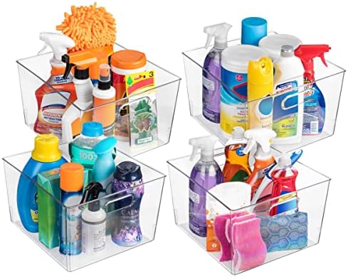 ClearSpace Clear Plastic Storage Bins for Kitchen, Fridge, Pantry, 6 Pack - Image 3