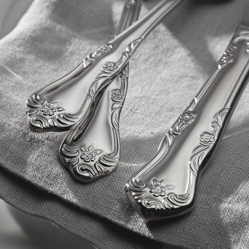 Oneida Azalea 45-Piece 18/0 Silverware Set for 8, Flatware - Image 6