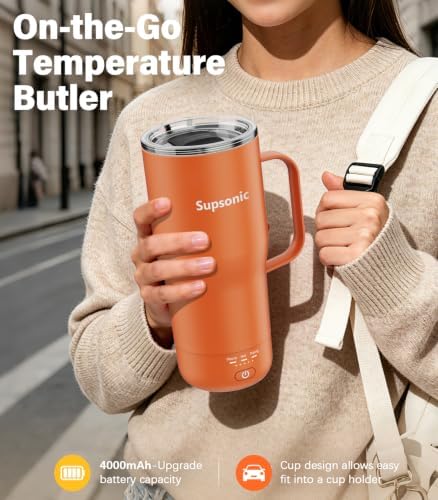 Supsonic Heated Coffee Mug, 20oz Electric Temperature Control Cup (S3) - Image 4