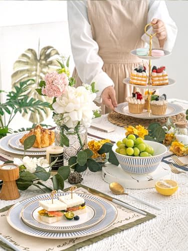 CwlwGO-Bone China Cups & Saucers Set of 2 (7 oz) with Gold Spoon and Gifts Box, White Tea Cups Sets,Cappuccino Cups,Ceramic British Coffee Cup Set. - Image 6
