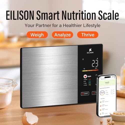 EILISON Smart Kitchen Scale,TFT Display Food Scale,Nutrition Calculator - Image 2