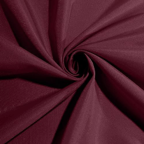 25 pcs 17-Inch Burgundy Polyester Table Napkins Reusable Washable Wedding Party Dinner Linens Tableware Supplies - Image 3