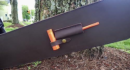 Leather Chainsaw BAR Cover Scabbard with Wrench Holder 28" - Image 2