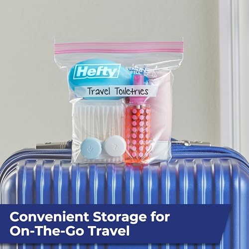 Hefty Press to Close Food Storage Bags, Quart Size, 25ct - Image 5
