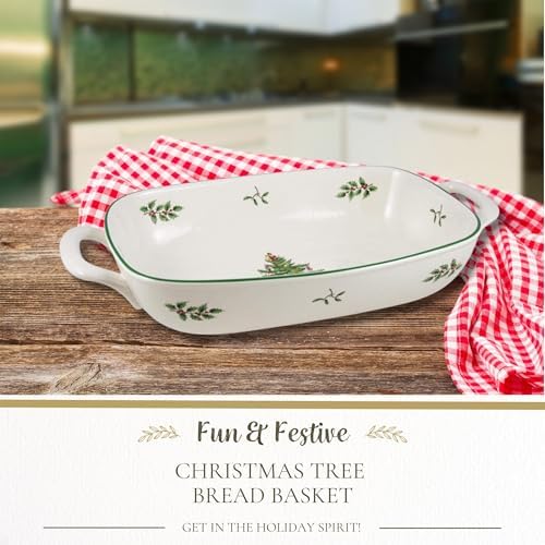Spode – Christmas Tree – Spode Christmas Tree Bread Basket - Image 2