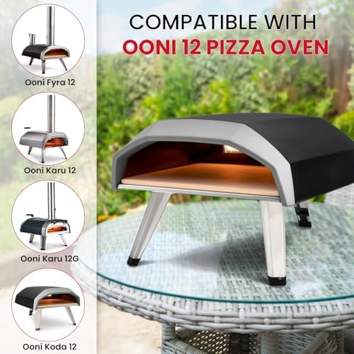 Unicook 13" x 13" Square Pizza Stone for Oven Grill, Baking Stone for Bread - Image 3