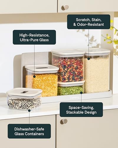 Caraway 2.5 qt Glass Airtight Food Storage Container with Lid - Image 4