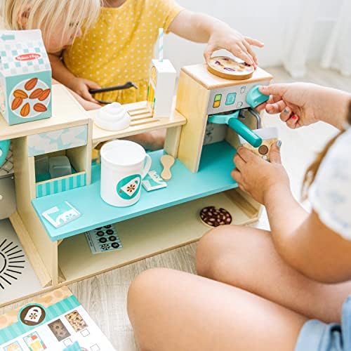 Melissa & Doug Wooden Café Barista Coffee Shop (35 Pieces) - FSC Certified - Image 3