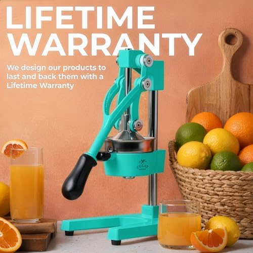 Zulay Kitchen Cast Iron Juicer, Orange Manual Juicer, Citrus Press, Violet - Image 6