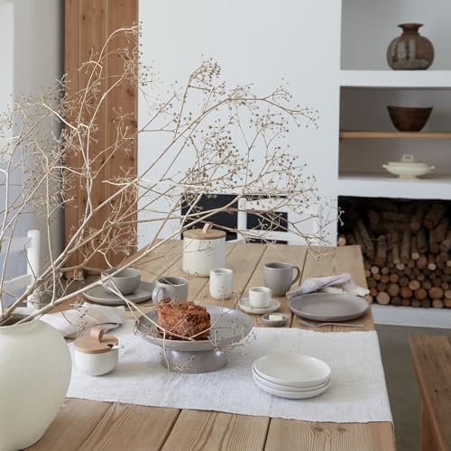 Casafina Ceramic Stoneware 12.5" x 2.5", 103 oz. Serving Bowl - Pacifica Collection, Salt (White) | Microwave & Dishwasher Safe Dinnerware | Food Safe Glazing | Restaurant Quality Serveware - Image 5