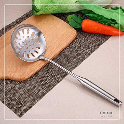 Slotted Spoon,Strainer Skimmer Ladle for Cooking and Frying,15.8Inch - Image 5