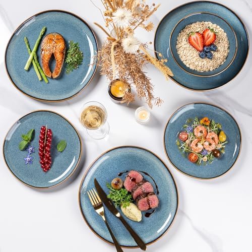 AmorArc Ceramic Dinnerware Sets for 8, 24Pcs Plates and Bowls Sets Dishes - Image 4