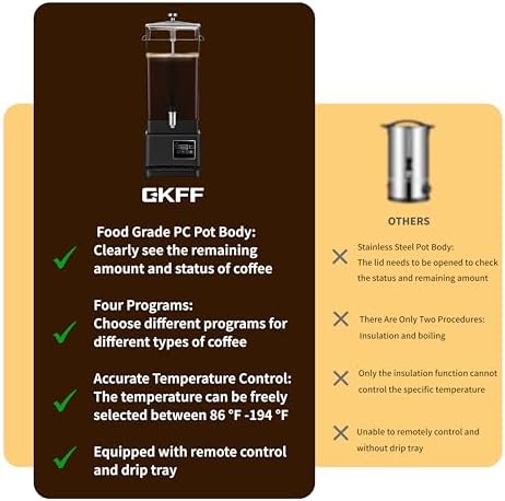 Commercial Coffee Urn Hot Beverage Dispenser Hot Chocolate Maker 14L 90 Cup - Image 5