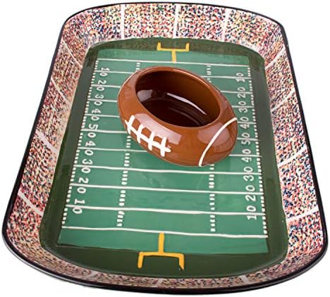 Football Stadium Chip And Dip Sports Serving Set - Image 2