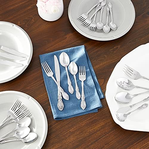 Oneida Wordsworth 45-Piece 18/0 Silverware Set for 8, Flatware - Image 2