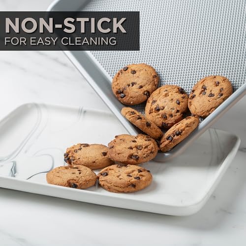 Country Kitchen Nonstick Stackable Bakeware Set - Durable, Easy Release Baking Set, Taupe, 6 Pcs - Image 5