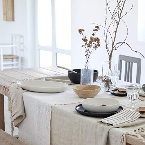 Casafina Ceramic Stoneware 16'' Oval Platter - Pacifica Collection, Vanilla | Microwave, Dishwasher, Oven & Freezer Safe Dinnerware | Food Safe Glazing | Restaurant Quality Serveware - Image 3