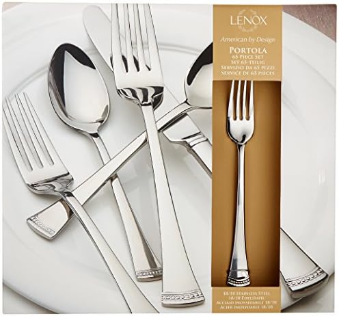Lenox Portola 65-Piece 18/10 Silverware Set for 12, Flatware - Image 2