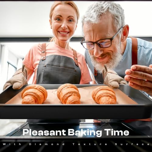 Nonstick Baking Pans Set, 8-Piece Stackable Bakeware Sets, Oven Pan Set - Image 2