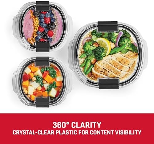 Rubbermaid Brilliance® Round Leak Proof Food Storage Containers, 6 Piece Set - Image 5