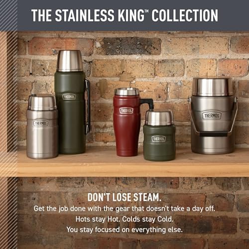 THERMOS Stainless King Vacuum-Insulated Food Jar, 24 Ounce, Matte Black - Image 7