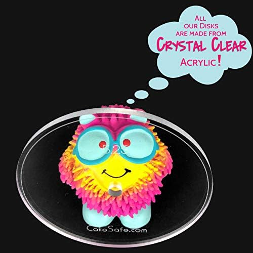 CAKESAFE Essential Cake Decorating Acrylic Disk Kit - 3 Sets - Round 5.25”, 7.25” and 9.25" Disk Sets (2 disks per size), 2-8" Icing Scrapers with 1 Scraper Edge and 3 Cake Comb Patterns - Image 3