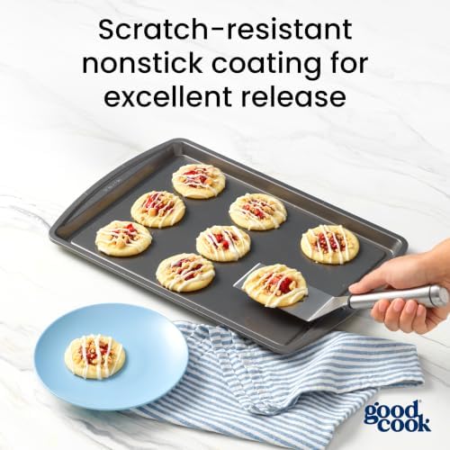 GoodCook Everyday Baking Sheet with Carbon Steel Construction & Scratch-Resistant Metal-Utensil Safe Nonstick , 9 x 13-Inch - Image 4