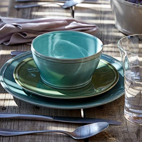Casafina Ceramic Stoneware 9.5" x 4", 98 oz Serving Bowl - Fontana Collection, Turquoise | Microwave & Dishwasher Safe Dinnerware | Food Safe Glazing | Restaurant Quality Serveware - Image 5