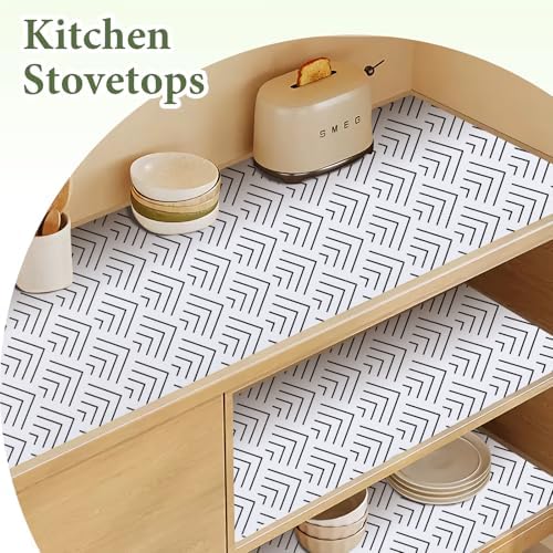 Shelf Liner for Kitchen Cabinets Non Adhesive Drawer Liner Non-Slip - Image 6