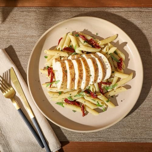 Gibson Elite Pasco 12 Piece (Service for 4) Plates and Bowls Reactive Glaze Dishes Stoneware Ceramic Dinnerware Set - Taupe - Image 6