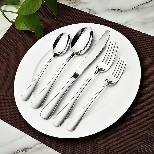 Silverware Set for 12,60 Piece Stainless Steel Flatware Utensil Cutlery Set - Image 6