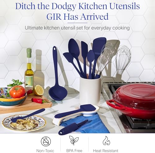 GIR: 10-Piece Silicone Ultimate Kitchen Utensils Set – Navy - Image 2