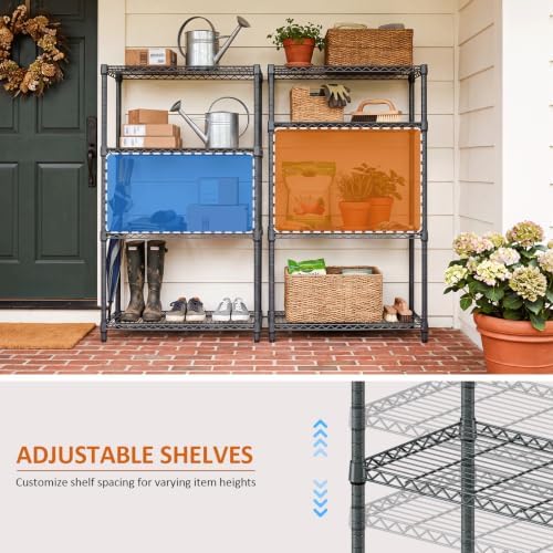 IZEUK 4-Tier Heavy Duty Chrome Metal Wire Shelving for Garage Storage - Image 5