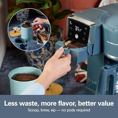 Hamilton Beach 2-Way Drip Coffee Maker & Single Serve Coffee Machine - Image 6