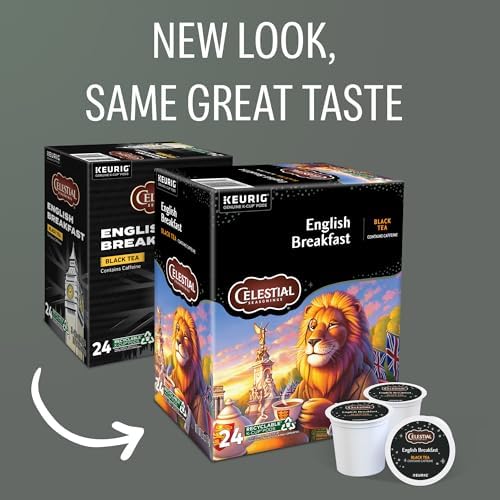Celestial Seasonings English Breakfast Black Tea, Single-Serve Keurig K-Cup Pods, 96 Count - Image 2