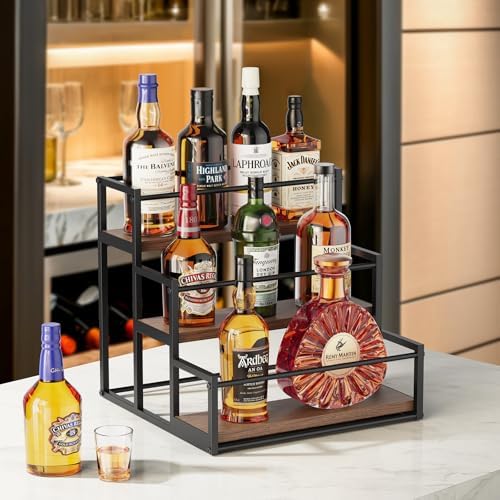 THYGIFTREE 3 Tier Liquor Bottle Display Shelf - Image 2