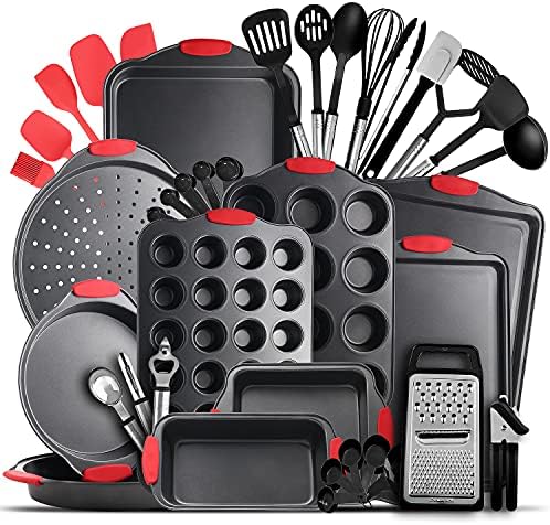 Eatex Baking Sheet Set, 39 Piece Baking Pans Set, Cookie Sheets for Baking by Eatex