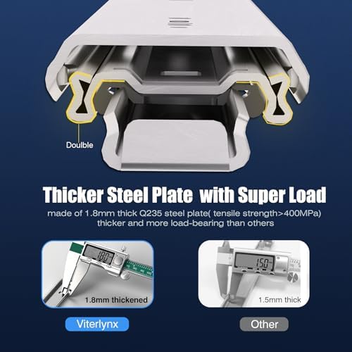Thickened 200Lbs Soft Close Heavy Duty Drawer Slides 1 Pair 14 16 18 20 22 24 26 28 Inch Full Extension Ball Bearing Self Slow Closing Rails Kitchen Cabinet Tool Box Runners Tracks Glides - Image 4