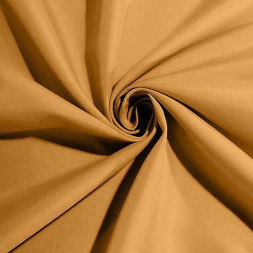100 pcs 17-Inch Gold Polyester Table Napkins Reusable Washable Wedding Party Dinner Linens Tableware Supplies - Image 2
