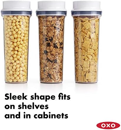 OXO Good Grips POP Airtight Cereal Dispenser 3-Piece Set, 3.4 Qt Each - Image 3