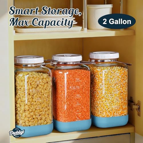 2 Gallon Glass Jar with Airtight Lid, 2 Pack, 256 Oz, Square - Image 6