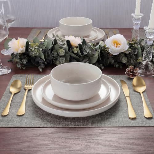 LIANYU 10 Piece Matte Gold Silverware Set, Stainless Steel Gold Flatware - Image 7