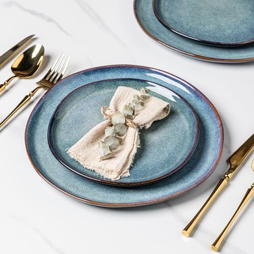 AmorArc Ceramic Dinnerware Sets for 4, 12Pcs Plates and Bowls Sets Dishes - Image 3