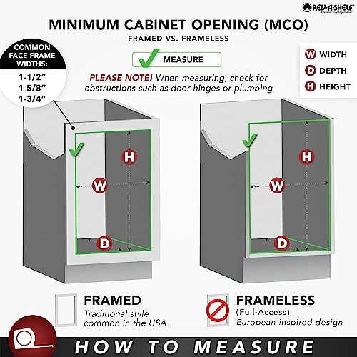 Rev-A-Shelf Pullout Bakeware Organizer w/Soft-Close, Min Opening 8.5" Wide - Image 3